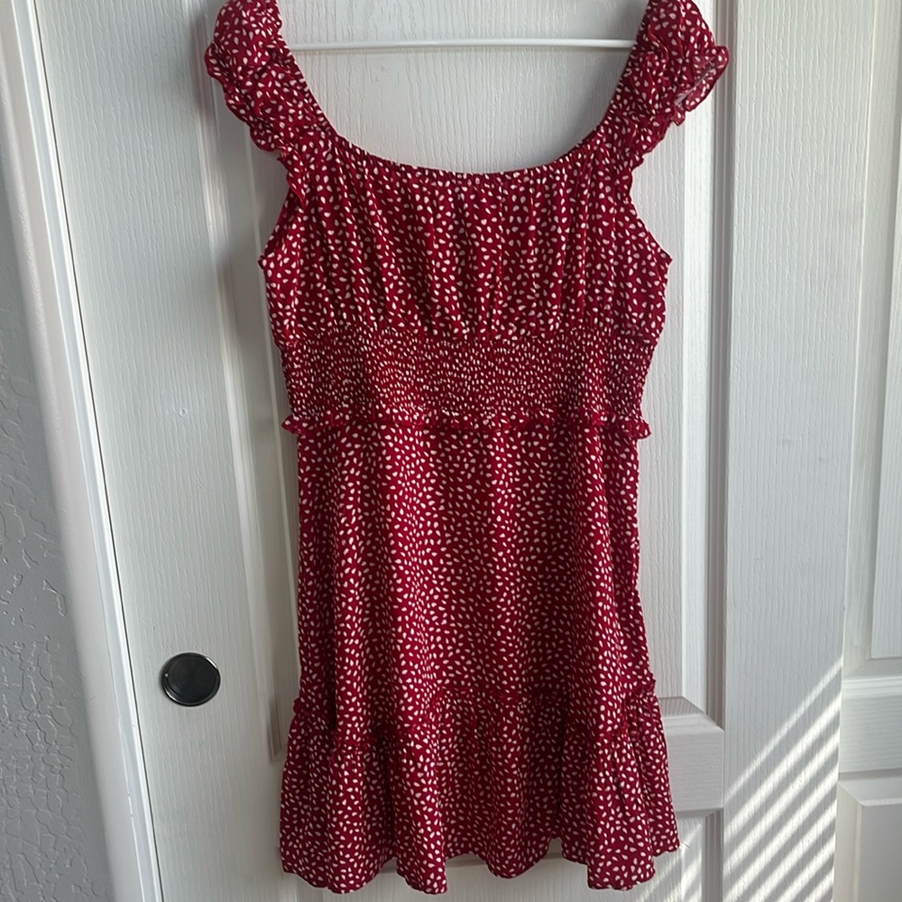 Red Mini Dress - Picture 3 of 3